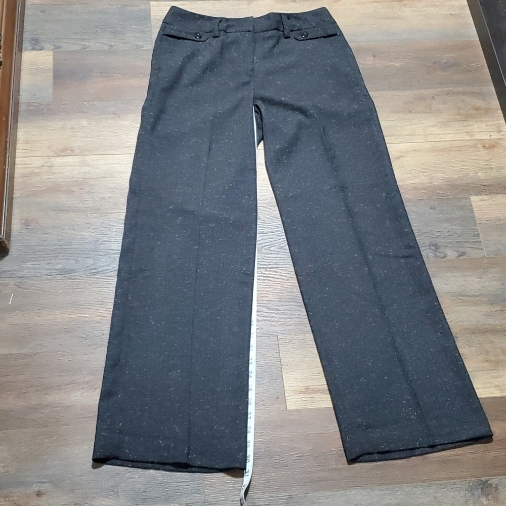 Sandro sportswear charcoal Grey speckled trouser straight leg